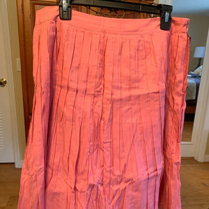 NWOT Coral Talbots pleated skirt, size 10
